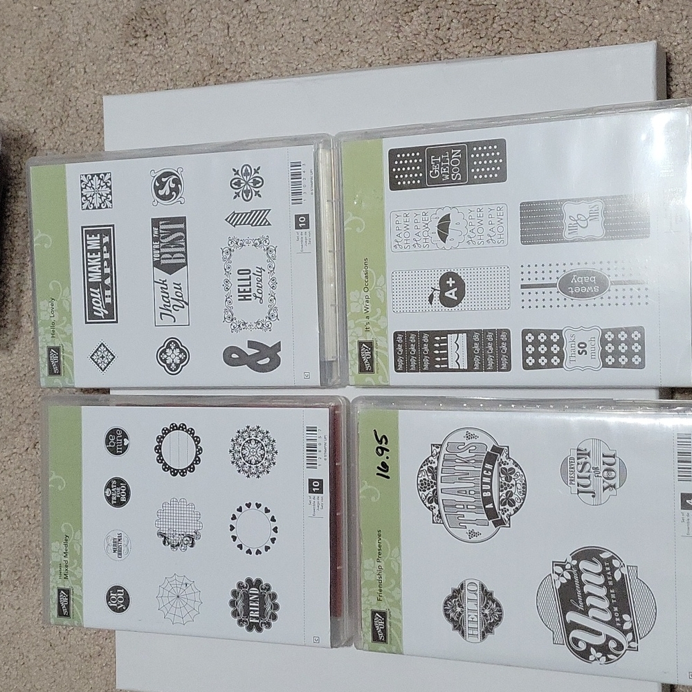 Bundle of 4 Stampin Up stamp sets